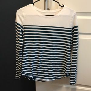 Old Navy green and white long sleeve shirt